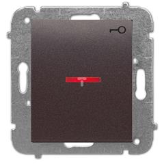 Catrin Przycisk /kluczyk/ z podświetleniem bez ramki czekoladowy metalik 2121-14