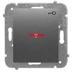 Catrin Przycisk /kluczyk/ z podświetleniem bez ramki grafit metalizowany 2121-18