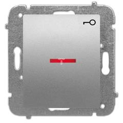 Catrin Przycisk /kluczyk/ z podświetleniem bez ramki srebrny 2121-16