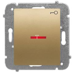 Catrin Przycisk /kluczyk/ z podświetleniem bez ramki złoty metalik 2121-15