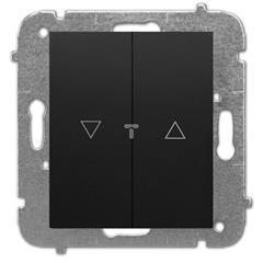 Catrin Łącznik żaluzjowy bez ramki czarny 2116-19