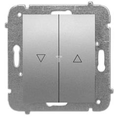 Catrin Łącznik żaluzjowy bez ramki srebrny 2116-16