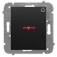 Catrin Przycisk /dzwonek/ z podświetleniem bez ramki czarny 2127-19