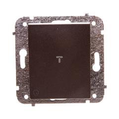 Catrin Przycisk /światło/ bez ramki czekoladowy metalik 2113-14