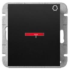 Catrin Przycisk /światło/ z podświetleniem bez ramki czarny 2126-19