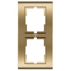 Catrin Ramka podwójna pionowa złoty metalik 2176-05