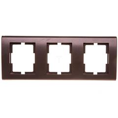 Catrin Ramka potrójna pozioma czekoladowy metalik 2173-04