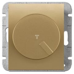 Catrin Ściemniacz obrotowy 40-400VA bez ramki złoty metalik 2117-15