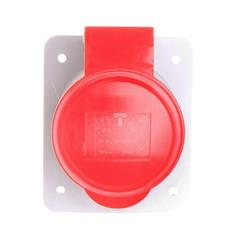 Gniazdo stałe 4P 32A 400V czerwone IP44 10° 6H IEC 309 HP GW62220H