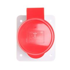 Gniazdo stałe 5P 32A 400V czerwone IP44 10° 6H IEC 309 HP GW62221H