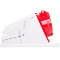 Gniazdo stałe 4P 32A 400V czerwone IP44 90° 6H IEC 309 HP GW62492