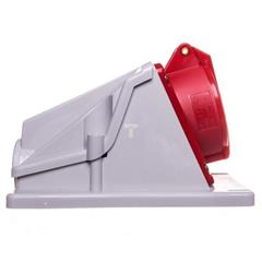 Gniazdo stałe 5P 32A 400V czerwone IP44 90° 6H IEC 309 HP GW62493