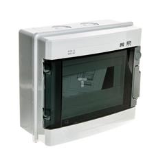 Rozdzielnica modułowa 1x9 EP-LUX PLUS RN 1/9 drzwi transparentne (N+PE) IP55 szara 1961-01