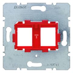 Berker R.1/R.3 Płytka nośna z czerwonym elem.mocujacym podwójna 454101