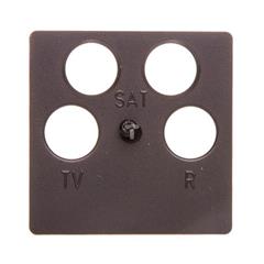 K.1 Płytka centralna do gniazda antenowego 4-wyjściowego antracyt B.1/B.3/B.7 Glas 14841606