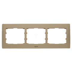 SISTENA LIFE Ramka potrójna pozioma havana 771992