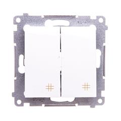 Simon 54 Łącznik krzyżowy podwójny 10AX 250V biały DW7/2.01/11 WMDL-0702xx-011