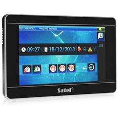 Klawiatura ekran dotykowy obsługi systemu alarmowego Integra czarna INT-TSI-BSB