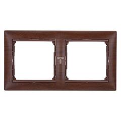 VALENA Ramka podwójna mahoń 770312
