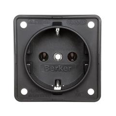 Berker Integro Gniazdo SCHUKO antracyt, mat 0941852505