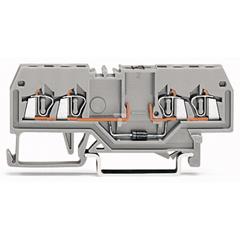 Złączka szynowa 4-przewodowa diodowa 1,5mm2 szara 279-815/281-410 