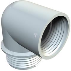 Króciec kątowy 90 stopni PG9  jasnoszary 107 W PG 9 PA 2029901