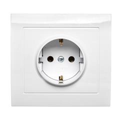 KIER Gniazdo pojedyncze z/u SCHUKO białe GP-1WS/00  