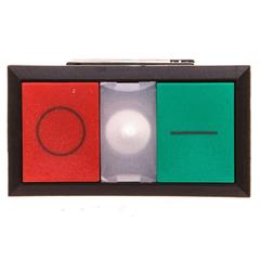 Napęd przycisku dwuklawiszowego I/O zielono/czerwony 22m z podświetleniem 3SB3101-8BC21