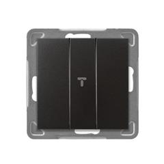 IMPRESJA Łącznik potrójny antracyt ŁP-13Y/m/50