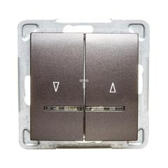 IMPRESJA Łącznik żaluzjowy z podświetleniem antracyt ŁP-7YS/m/50