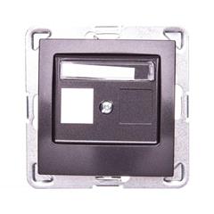 IMPRESJA Obudowa gniazda pojedynczego antracyt GPK-1Y/p/50