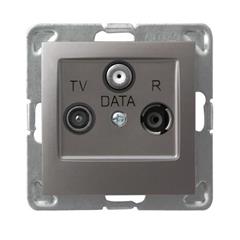 IMPRESJA Gniazdo antenowe RTV-DATA tytan GPA-YD/m/23