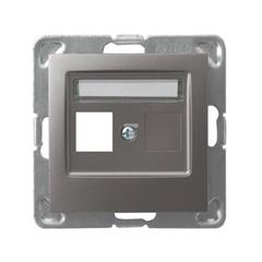 IMPRESJA Obudowa gniazda pojedynczego tytan GPK-1Y/p/23