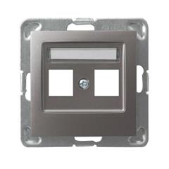 IMPRESJA Obudowa gniazda podwójnego tytan GPK-2Y/p/23