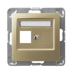 IMPRESJA Obudowa gniazda pojedynczego złoty metalik GPK-1Y/p/28