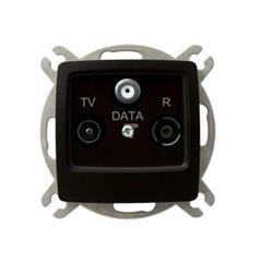 KARO Gniazdo antenowe RTV-DATA czekoladowy metalik GPA-SD/m/40