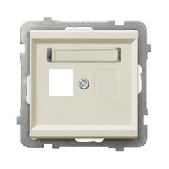 SONATA Obudowa gniazda pojedynczego ecru GPK-1R/p/27