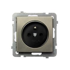 SONATA Gniazdo pojedyncze z/u nowe srebro GP-1RMZ/m/44