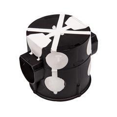 Puszka podtynkowa 60mm głęboka z membranami przebiciowymi czarna E107-2K 83107007 /40szt./