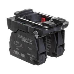 Przełącznik 2 położenia fi22 poł. stałe piórko czarne NO+NC XB5AD25