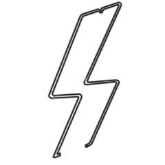 Obejma sprężynowa, do gniazd SU4/2L, SU4/2D, G4/2, SU4L, SU4D, G4 G4 1053 2611812