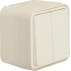 Berker W.1 Łącznik świecznikowy, wspólne zaciski wejściowe kompletny IP55 biały 30753502