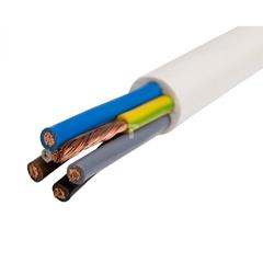 Przewód warsztatowy H05VV-F (OWY) 5x2,5 żo biały /100m/