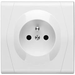 FESTA Gniazdo pojedyncze z/u 16A IP20 białe 0871-00
