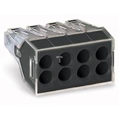 Szybkozłączka instalcyjna 8-przewodowa do puszek instalacyjnych 1-2,5mm2 przezroczysta 773-108 /50szt./