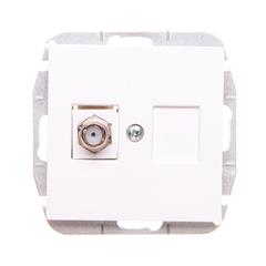 Sentia Gniazdo antenowe TV końcowe białe 1486-10