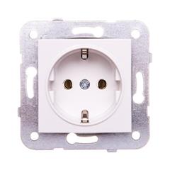 KARRE Gniazdo pojedyncze SCHUKO białe 90963608