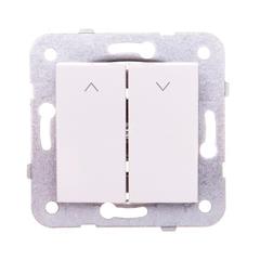 KARRE Przycisk żaluzjowy 2-klawiszowy biały 90963616