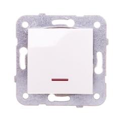 KARRE Łącznik jednobiegunowy z podświetleniem biały 90963619