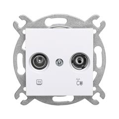 KARRE Gniazdo antenowe RTV końcowe biały 90963621